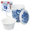 Tazza con coperchio e infusore "Gzhel" 0,4L Tazza con coperchio e infusore "Gzhel" 0,4L
