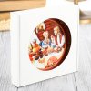 Piatto in ceramica "Famiglia" 14x13x2,5cm