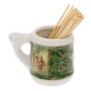 Tazza ceramica con stuzzicadenti "Favole degli Urali" 4,5*6 cm