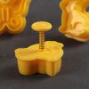 Set 4 pistoncini per pasticceria "Pasqua", colore giallo Set 4 pistoncini per pasticceria "Pasqua", colore giallo