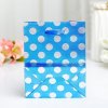 Sacchetto regalo "Pois" azzurro 11,5x14,5x6,5cm