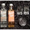 - Regalo di Capodanno "Set di 2 vodka Nemiroff + 2 bicchieri + 1 caviale di salmone rosa 100 gr"