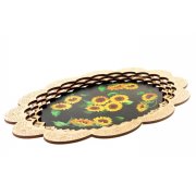 Vassoio "Girasoli" 39/25 cm.
