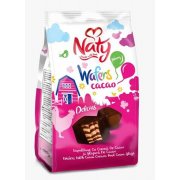 Wafer "Naty" glassate con crema al cacao (140g)