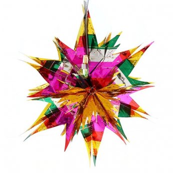 Decorazione di carta stagnola "Stella" Decorazione di carta stagnola "Stella"