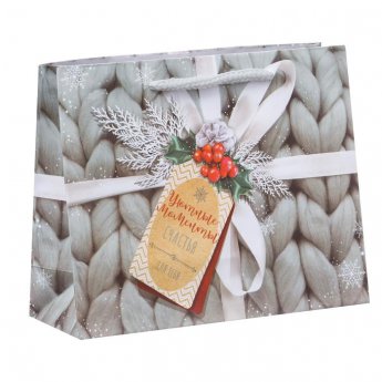 Busta regalo natalizia 5,5x15x12cm Busta regalo natalizia 5,5x15x12cm