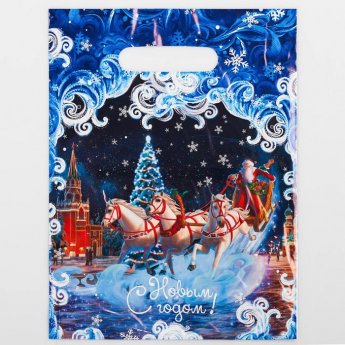 Sacchetto regalo natalizio 22,5x29,5cm