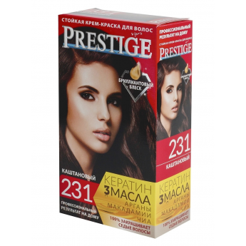 Crema-tinta resistente per capelli 231 Castano "Vip's Prestige"