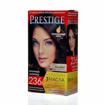 Crema-tinta resistente per capelli 236 Ambra cioccolato "Vip's Prestige" Crema-tinta resistente per capelli 236 Ambra cioccolato "Vip's Prestige"