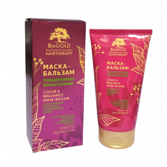 Maschera-balsamo alla placenta e al collagene con bio-oro per capelli colorati "BioGold" 150 ml. Maschera-balsamo alla placenta e al collagene con bio-oro per capelli colorati "BioGold" 150 ml.