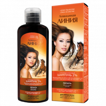 Shampoo antiforfora 2% per capelli grassi Sulseno "Horse Line" 200 ml