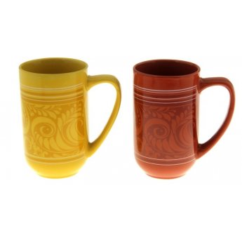 Set tazze 2 pz "Khokhloma" 360 ml, tramonto