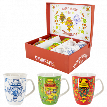 Set tazze "Samovar"" 6 tazze 0,35 L in confezione regalo Set tazze "Samovar"" 6 tazze 0,35 L in confezione regalo