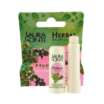 Balsamo labbra alle erbe Laura Conti con estratto di melissa, aroma di lime, 4,8 g