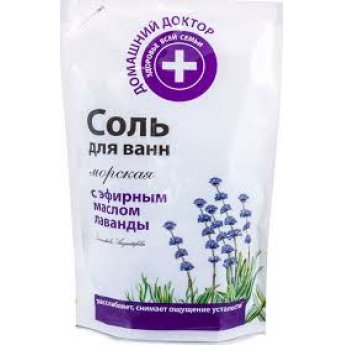 Sale da bagno "Home doctor" con olio essenziale di lavanda, 500 g Sale da bagno "Home doctor" con olio essenziale di lavanda, 500 g