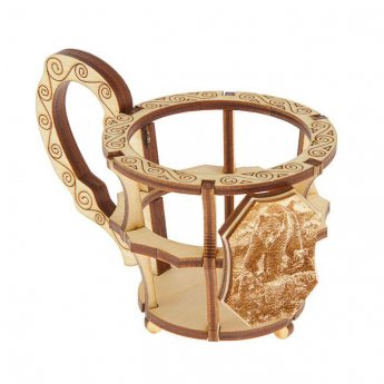 Supporto per bicchiere in legno di cedro №7 Supporto per bicchiere in legno di cedro №7