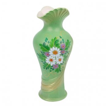 Vaso Forma "Juliette" pittura acrilica di verde di arte