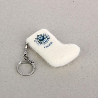 Portachiavi-guanto souvenir "Gzhel"