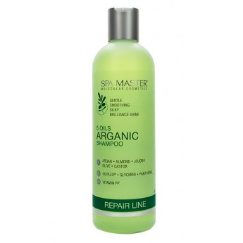 Shampoo per capelli rigenerante con argan e 5 oli "Spa Master" 330ml