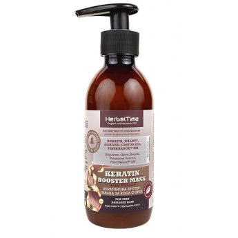 Maschera booster per capelli con cheratina e noce "Herbal Time" 240ml Maschera booster per capelli con cheratina e noce "Herbal Time" 240ml