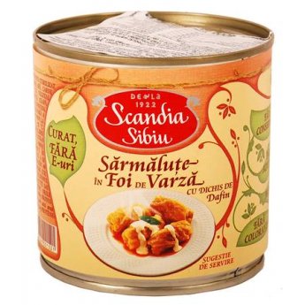 Involtini di verza con carne di maiale "Scandia Sibiu" (400g) Involtini di verza con carne di maiale "Scandia Sibiu" (400g)
