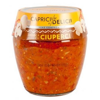 Zacusca cu ciuperci "Capricii si delicii" (550g)