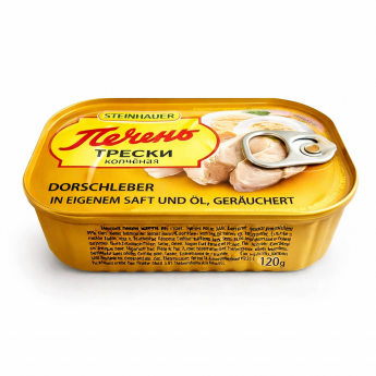 Fegato di merluzzo "Steinhauer" affumicato (120g)