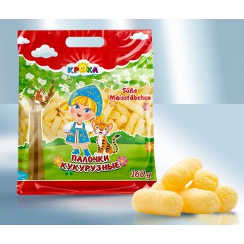 Bastoncini di mais "Krokha" dolci (160g) Bastoncini di mais "Krokha" dolci (160g)