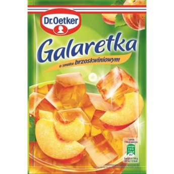 Gelatina "Dr. Oetker" al gusto di pesca (72g)