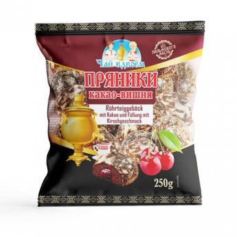 Pan di zenzero "Tè per due" con ripieno di cacao e ciliegie (360 g) Pan di zenzero "Tè per due" con ripieno di cacao e ciliegie (360 g)