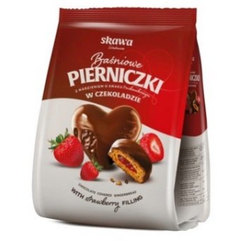 Panpepati "Pierniczki" con ripieno alla fragola in glassa di cioccolato (150g) Panpepati "Pierniczki" con ripieno alla fragola in glassa di cioccolato (150g)