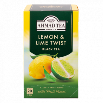Tè nero Ahmad Tea al gusto di limone e lime (40 g) Tè nero Ahmad Tea al gusto di limone e lime (40 g)
