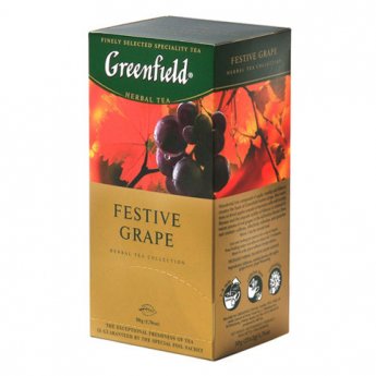 Tisana "Greenfield - Festive Grape" alle erbe con uva (25x2g) Tisana "Greenfield - Festive Grape" alle erbe con uva (25x2g)