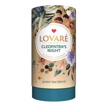 Tè "Lovare Cleopatra's Night" verde con frutti e fiori (80g) Tè "Lovare Cleopatra's Night" verde con frutti e fiori (80g)