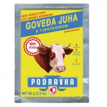 Zuppa "Podravka" con manzo e vermicelli (65 gr)