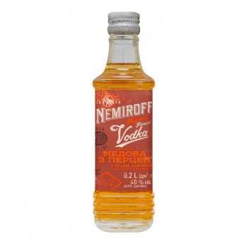 Vodka "Nemiroff" miele al pepe, 40% vol. (0,2 litri)