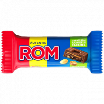 Barretta di cioccolato "Rom Candia " latte arachidi e caramello (29g)