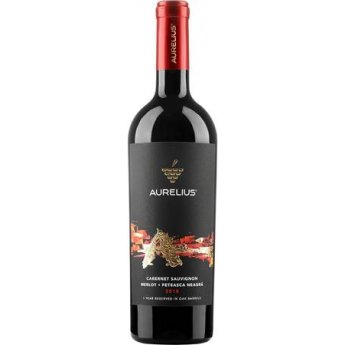 Vino "Aurelius" Rosso secco , Cabernet Sauvignon/Merlot/Feteasca neagra Alc. 14.5%" (0,75L)