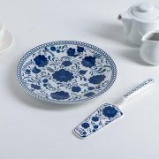 Set per torta: piatto d-22,8cm + paletta 23,5x5,5cm