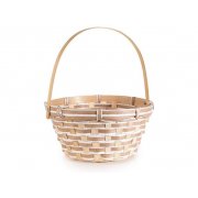 Cestino rotondo in" Bambu" con manico