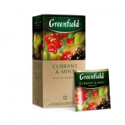 Tè "Greenfield - Ribes e menta" con aroma di ribes e menta (25Stx1,5g)