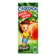Suco "Sadochek" pesca-mela (200ml)