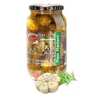 Cetrioli Lackmann con aglio (520g) Cetrioli Lackmann con aglio (520g)