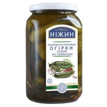 Cetrioli sottaceto "Nizhyn" 5-7 cm, (920 g) Cetrioli sottaceto "Nizhyn" 5-7 cm, (920 g)
