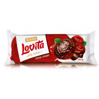 Biscotti "Roshen Lovita Jelly Cookies" ciliegia (135g) Biscotti "Roshen Lovita Jelly Cookies" ciliegia (135g)