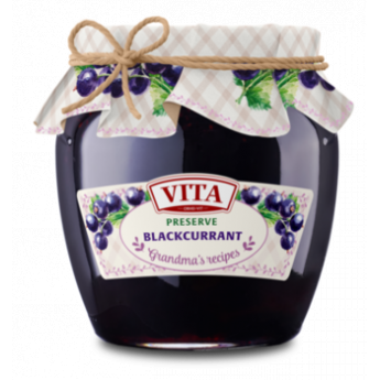 Marmellata di ribes nero "Vita" (580 ml)